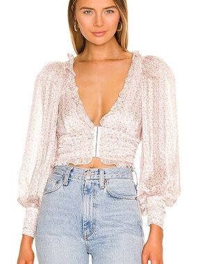 For Love & Lemons Natalie Crop Top